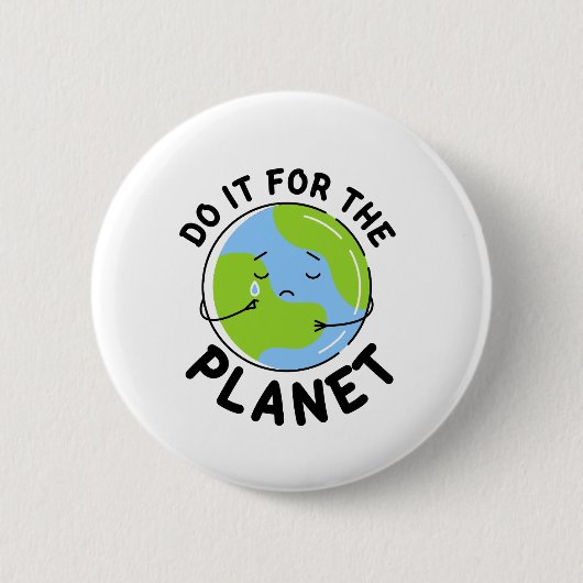 Badge Rond 5 Cm Faites-le pour le bouton Planet (Devant)