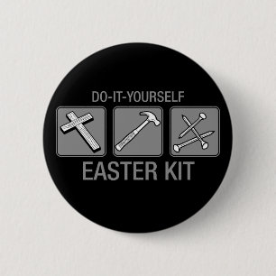 Badge Rond 5 Cm faites-le vous-même kit de Pâques