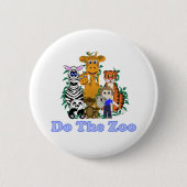 Badge Rond 5 Cm Faites Le Zoo (Devant)