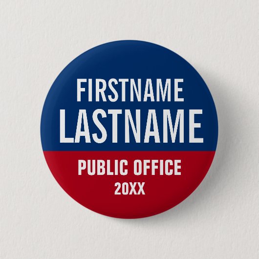 Badge Rond 5 Cm Faites un bouton de campagne (Devant)