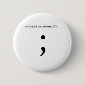 Badge Rond 5 Cm Faites une déclaration (Devant)