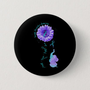 Badge Rond 5 Cm Faith Hope combattre l'amour éléphant la préventio