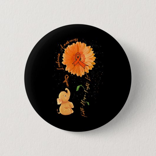 Badge Rond 5 Cm Faith Hope combattre l'amour Eléphant Leucémie de  (Devant)