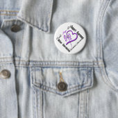 Badge Rond 5 Cm Faith Hope Love Butterfly - Sensibilisation à la s (En situation)