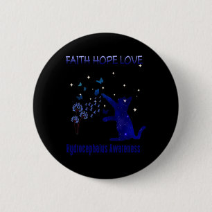 Badge Rond 5 Cm Faith Hope Love Hydrocéphalie Awareness 2