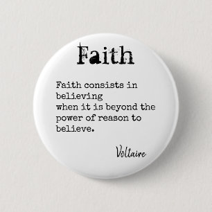 Badge Rond 5 Cm FAITH QUOTE Cadeaux Typewriter Police personnalisa