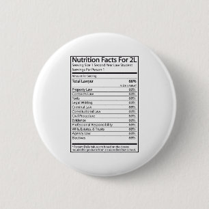 Badge Rond 5 Cm Faits de nutrition pour A 2L