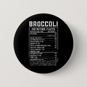 Badge Rond 5 Cm Faits nutritionnels du brocoli, nourriture de Than