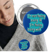 Badge Rond 5 Cm Faking bien Invisible