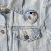 Badge Rond 5 Cm Falcon des Prairies (En situation)