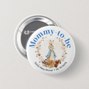 Badge Rond 5 Cm Fall Peter Rabbit Baby Boy - Maman to Be Button