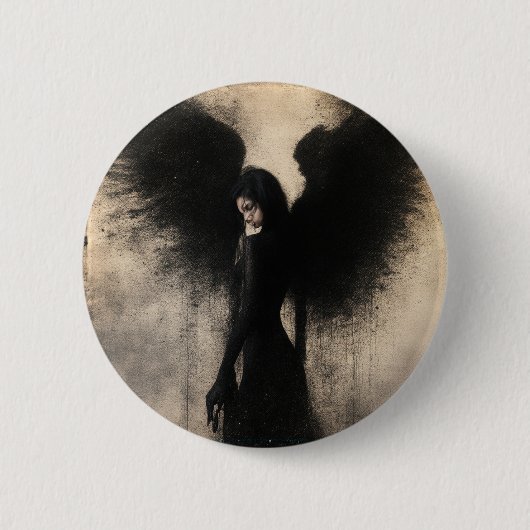 Badge Rond 5 Cm Fallen Grace – The Beauty of a Broken Wing (Devant)