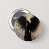 Badge Rond 5 Cm Fallen Grace – The Beauty of a Broken Wing (Devant & derrière)