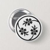 Badge Rond 5 Cm [Famille Crest] Cherry tree (Devant & derrière)