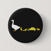Badge Rond 5 Cm Famille de canards oldtimer 2cv (Devant)