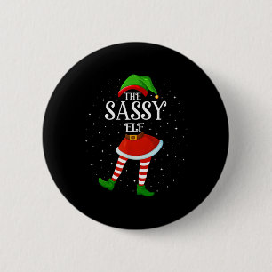Badge Rond 5 Cm Famille de Noël Correspondant Femmes Filles Le Sy 