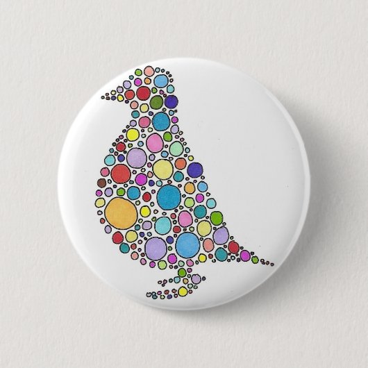 Badge Rond 5 Cm Famille de perdrix (Devant)