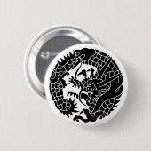 Badge Rond 5 Cm Famille Japonaise Crest-Dragon (Devant & derrière)