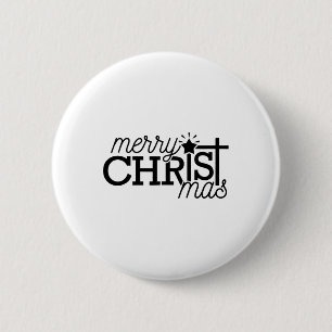 Badge Rond 5 Cm Famille Joyeux Noël Croix chrétienne Pyjamas Xma