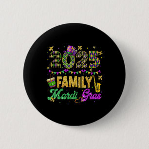 Badge Rond 5 Cm Famille Mardi Gras 2025 Gros Mardi Famille Corresp