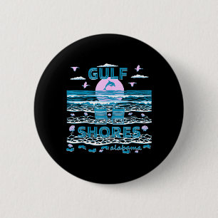 Badge Rond 5 Cm Famille mignonne amoureuse des dauphins Gulf Shore