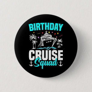 Badge Rond 5 Cm Famille Vacances Groupe de jumelage Squad Birthday