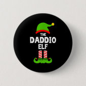 Badge Rond 5 Cm Family Daddio Elf Christmas Matching Pajama Funny  (Devant)