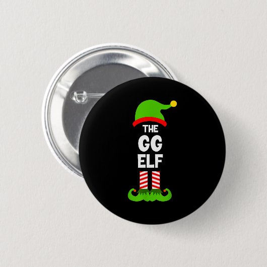 Badge Rond 5 Cm Family Gg Elf Christmas Matching Pajama Funny (Devant & derrière)