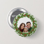 Badge Rond 5 Cm Family in the Snow Button – Cute Christmas Family (Devant & derrière)