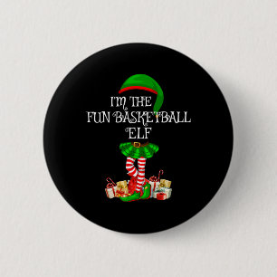 Badge Rond 5 Cm Family Matching Women Girls The Fun Basketball Elf