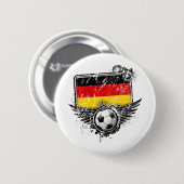 Badge Rond 5 Cm Fan de foot Allemagne (Devant & derrière)