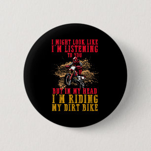Badge Rond 5 Cm Fan de Motocross Extrême Pilote de Moto Cross Enth