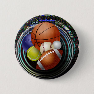 Badge Rond 5 Cm Fan de sports