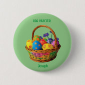 Badge Rond 5 Cm Fancy Easter Egg Hung Adventure (Devant)