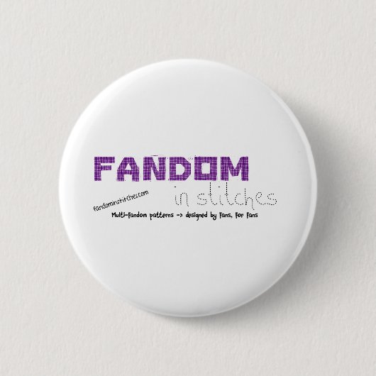 Badge Rond 5 Cm Fandom dans les points (Devant)