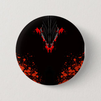 Badge Rond 5 Cm Fantaisie d'anime sombre Art de corbeau et de démo