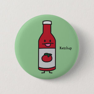 Badge Rond 5 Cm Fantaisie de condiment de Tableau de sauce tomate