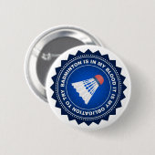Badge Rond 5 Cm Fantastic Badminton Shield (Devant & derrière)
