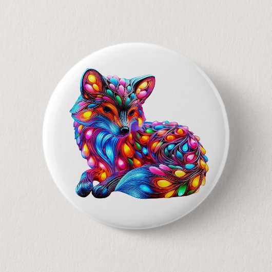 Badge Rond 5 Cm Fantastique Fox (Devant)