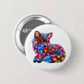 Badge Rond 5 Cm Fantastique Fox (Devant & derrière)