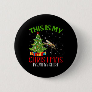 Badge Rond 5 Cm Fantastique Noël Père Noël Lumières C'Est Mon Chri