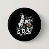 Badge Rond 5 Cm Fantasy Football Goat Shirt League Champion Champ (Devant)