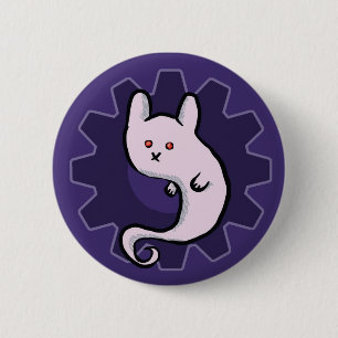 Badge Rond 5 Cm Fantôme Bunni