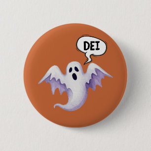 Badge Rond 5 Cm fantôme d'Halloween effrayant - DEI