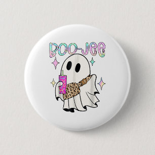 Badge Rond 5 Cm Fantôme drôle d'Halloween Boo Jee