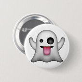 Badge Rond 5 Cm Fantôme - Emoji (Devant & derrière)