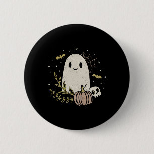 Badge Rond 5 Cm Fantôme vintage Automne Halloween 1