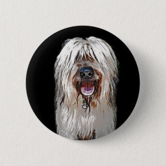 Badge Rond 5 Cm Faon de sourire Briard