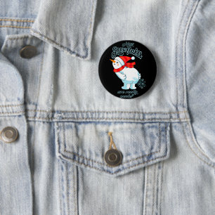 Badge Rond 5 Cm Farer Snowman Comment Les Snowflakes Sont Vraiment