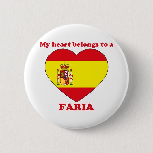 Badge Rond 5 Cm Faria (Devant)